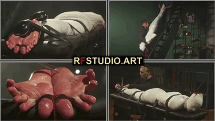 Rf Studio Production - Daria - Complete Bandage Mummification with Barefoot Tickling (UHD 4K MP4)