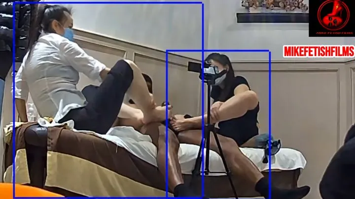 Mikefetishfilms - MASSAGE PARLOR BEHIND THE SCENES: DOUBLE FOOTJOB N HANDJOB COMBO