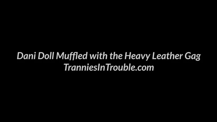 Trannies In Trouble - Dani Doll in Chastity and the Heavy Leather Gag