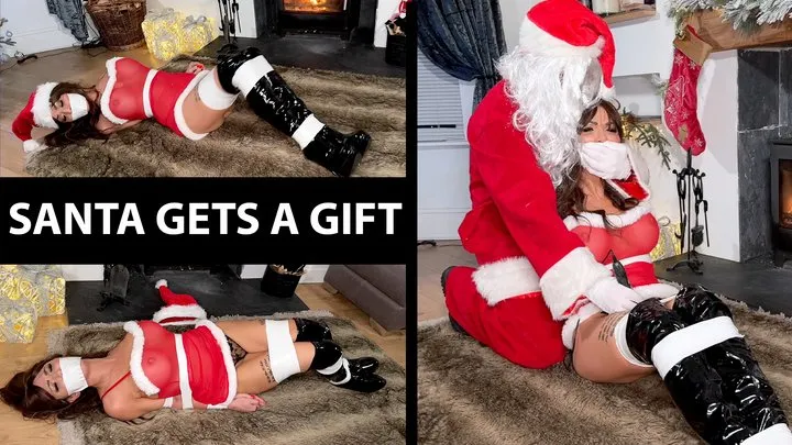 Sensual Sin Bondage - Scarlett Rose in Santa gets a present of his own MP4