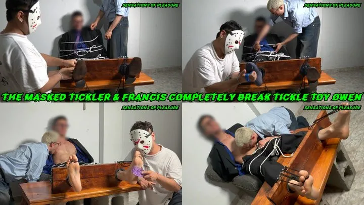 Sensations Of Pleasure - The Masked Tickler And Francis Completely Break Tickle Toy Owen