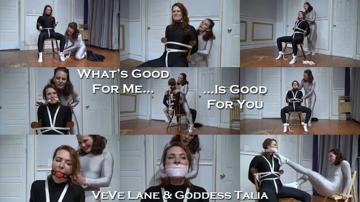 Doom Maidens Wrestling - What's Good for Me Is Good For You: A Chair Bondage Scenario with VeVe Lane and Goddess Talia (Oct 2025)