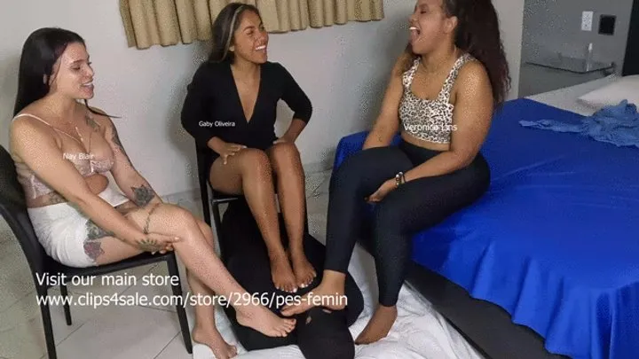 Soles And Foot Fetish - WE LOVE FUCK YOUR MOUTH WITH OUR FEET INTERACIAL DOMINATION PART 1 GABY OLIVEIRA TURN