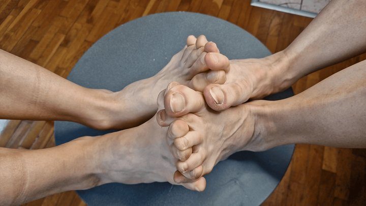 Karatemistress - Toes Interlocked and Pressed Together