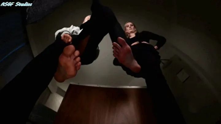 Amateur Soles Giantess And Footjobs - GIANT BLONDES trample you flat!- MP4