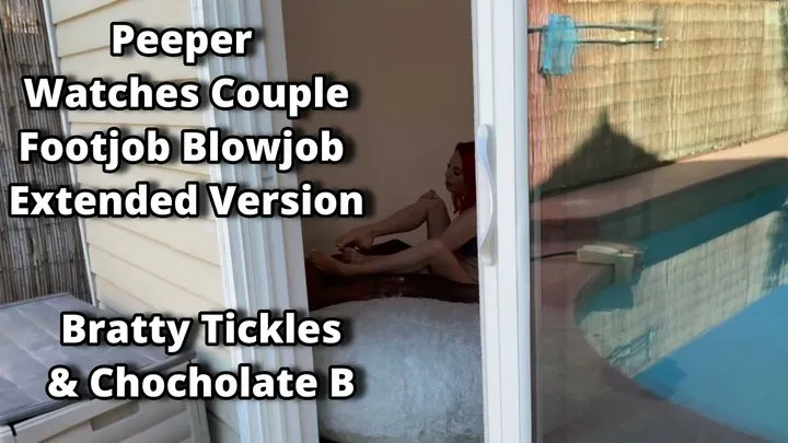 Bratty Tickles ' Tickles Soft Soles - EXTENDED VERSION Peeper FJ BJ - Bratty Tickles Is it A Candid Voyeur Blowjob And Footjob Or Is It She An Exhibitionist Cock Sucking Foot Slut