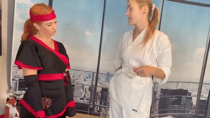 Total Tickling - Ninja SUNNIE SOLIEL victorious TICKLES Karate Master - VIKA RUSLANOVA HIDEF