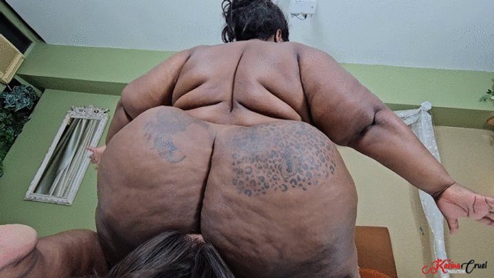 Karina Cruel Facesitting - 192 KG BBW BIG BUTT SWEATY FACESITTING HUMILIATION - THAMY BBW - CLIP 2 - NEW KC DECEMBER 2025
