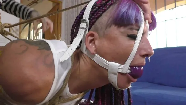Supertight Bondage Challenges - The Spain Files - Barefeet Table Hogtie for Maya Homerton - Full Clip mp4 HD