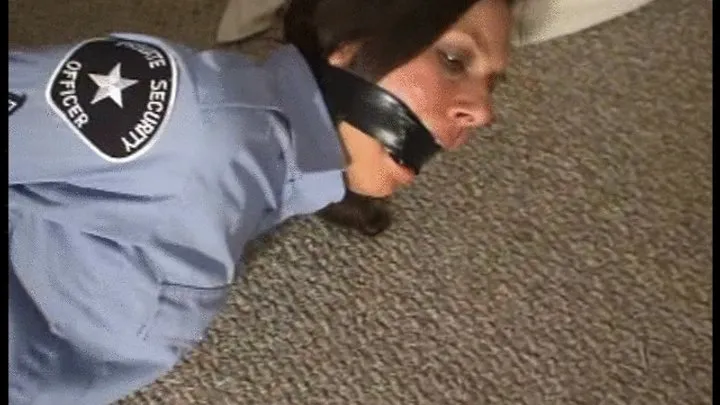 Good Girls In Bondage - Security Guard in Pantyhose Hogtied and Gagged