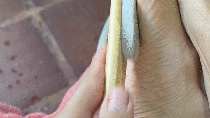 Foot Fetish Paradise - Milah cleaning and taking care of her divine foot soles