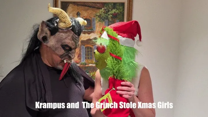 Sams Bondage Club - Melody Mynx Sinthia Bee Kandylegs In: Krampus and The Grinch Stole Xmas Girls bondage lift carry HOM monsters