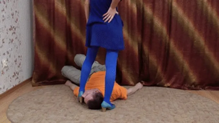 Furious Girls - Platinum blonde introduces new heels to the slave, vd012x 1080p