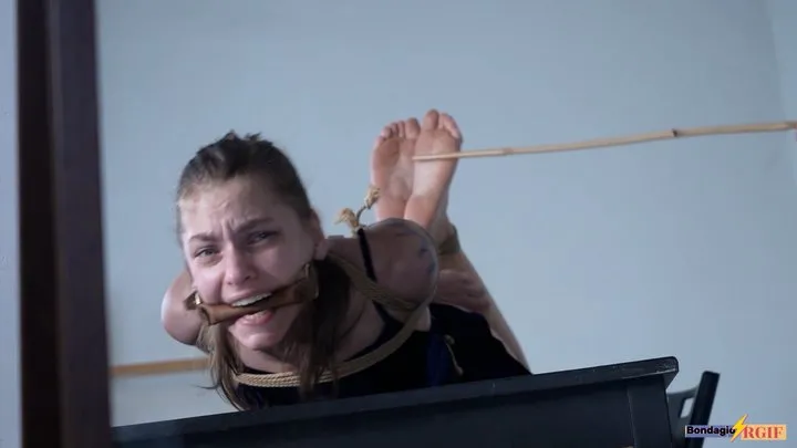 Russian Girls In Fetish - POSH DATE RUINED: HOGTIED BEAUTY BROKEN BY BRUTAL BASTINADO (HD)