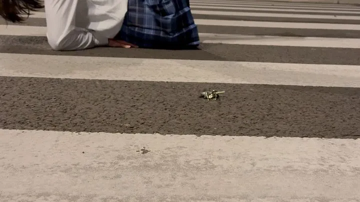 Subncuff Bondage - SubnCuff_JKOutdoorElecShockFallDownontheStreet1224