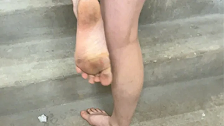 Feetplay And Seduction - Melancholic's Dirty Barefeet and Foot Washing Teaser (Remastered) - 720 mp4