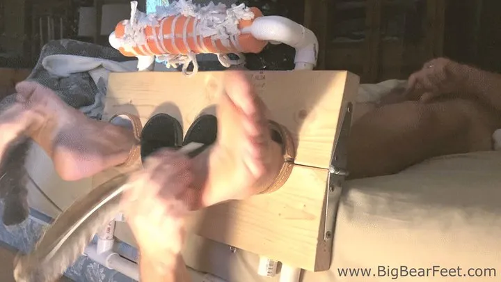 All Male Tickling Dungeon - Im1n2ft - Tickled to Orgasm XIV - cock and feet view