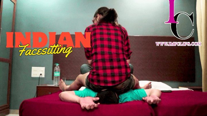 Indian Mistress Femdom - Indian Full Weight Face Sitting in Tight Military Shorts
