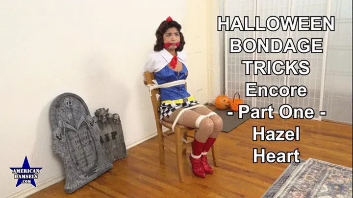American Damsels By Jon Woods - Halloween Bondage Tricks - Encore - Part One - Hazel Heart - 854x480