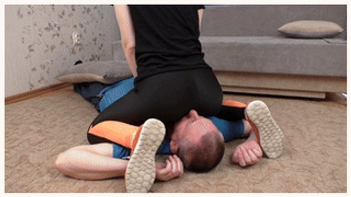 Furious Girls - Coquettish damsel in sports suit and orange shoes sits on a guy, vf1669h 720p