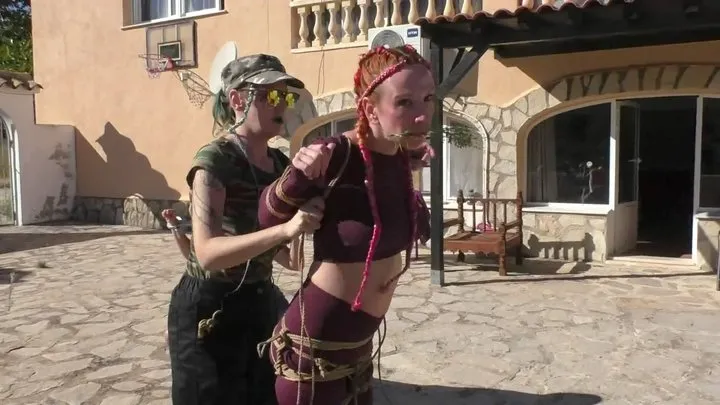 Tied In Public - Hard Bondage Walk Training for Melodie - Welcome Slave Susi - Part 1 mp4 SD