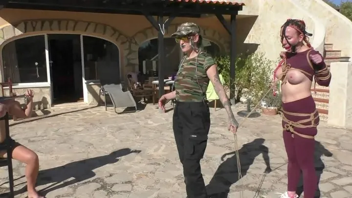 Tied In Public - Hard Bondage Walk Training for Melodie - Welcome Slave Susi - Part 2 wmv HD
