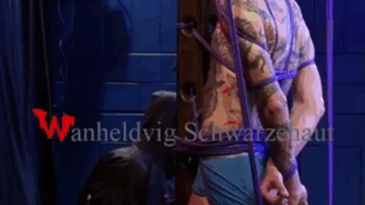 Wanheldvig Schwarzehaut - NICKY horny on the pole predicament bondage and foot tickling HD 720p