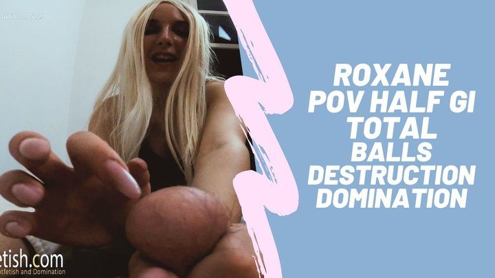 Martial Fetish - Roxane POV half gi total balls destruction dominatio