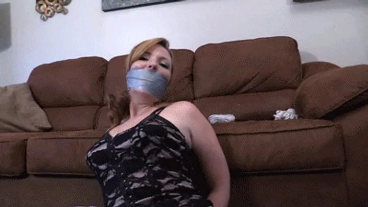 Pantyhose Bondage And Encasement - d2601LANA-My tutor let me tie her up!