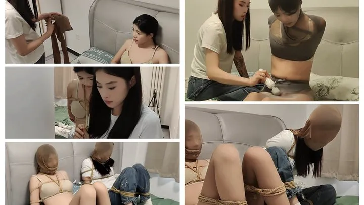 The Dream Of Bondage - C4SGooning26 jasmine dancer rope bondage stockings bondage Stockings gag GOONING vibrator bondage orgasm control Lesbian underwear