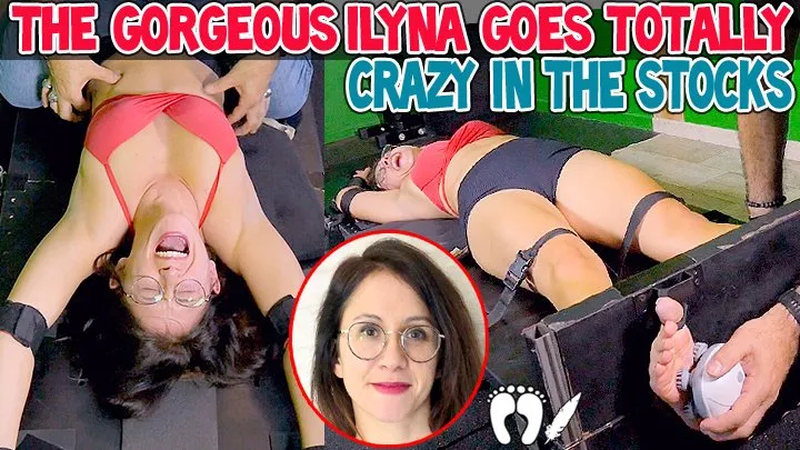 Tickle Frenchtickling  Store - THE GORGEOUS ILYNA GOES TOTALLY CRAZY IN THE STOCKS - FULL HD MP4