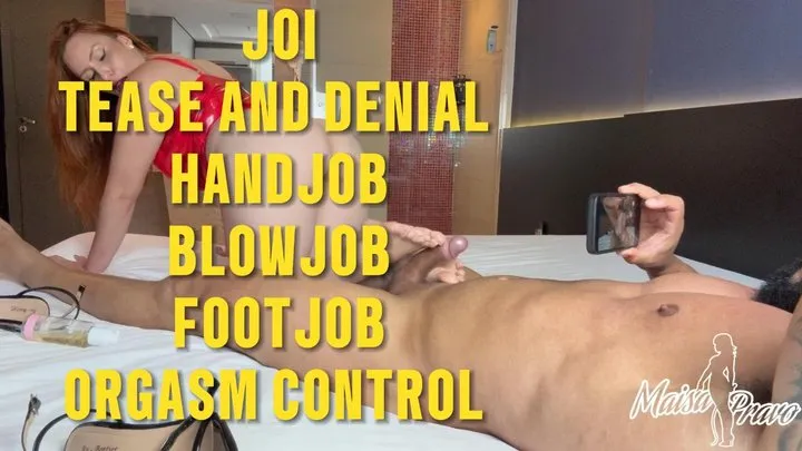 Maisa Pravo Cuckoldings - Foot Job - Tease and Denial - Blow job - Hand Job - Instructions to cum