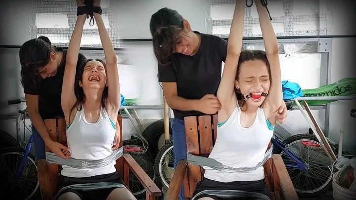 Selfgags - Merciless Bondage Tickling in the Attic (SD 480p)