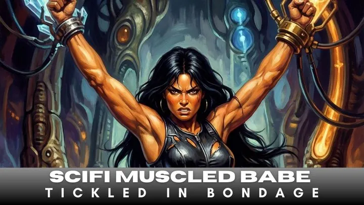 Aaa Armpits - Sexy scifi muscle babe chained to device bondage machine and tickled in BDSM fantasy