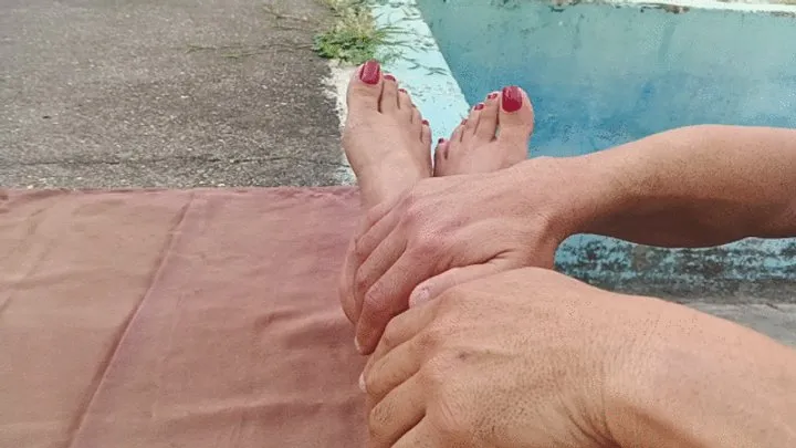 Goddess Foot Fetish - I make my lover give my feet a lot of love (3)