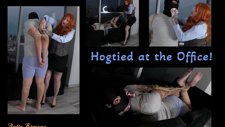 Julie Simones Fetish Mega Store - Hogtied at the Office!