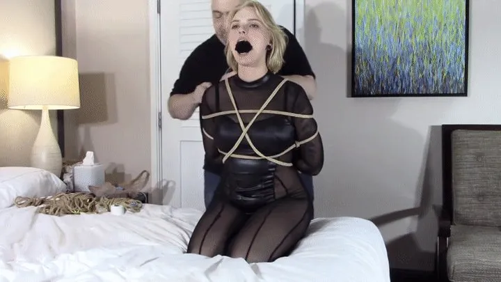 Bound And Gagged Damsels - Sunny Vanna: Bondage in Sexy Catsuit, Camera 3