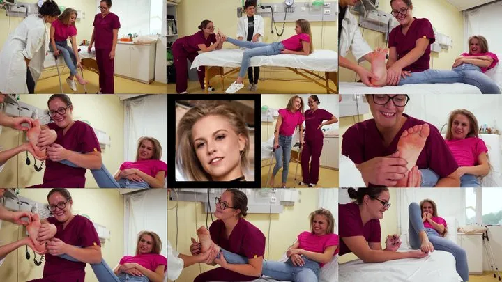 Foot Tickle Fun - Bonnie Sprained Foot Tickle Therapy (in HD 1920X1080)