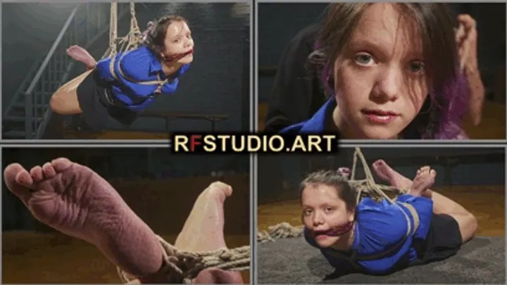 Rf Studio Production - Thea - First Suspended Hogtie Experience of a Sweet Rope Bunny (FULL HD MP4)