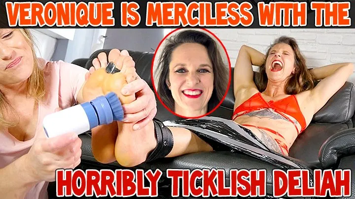 Tickle Frenchtickling  Store - VERONIQUE IS MERCILESS WITH THE HORRIBLY TICKLISH DELIAH - HD WMV