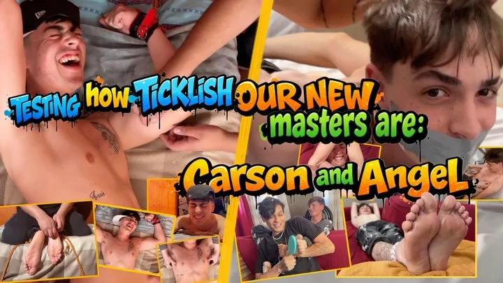 Str8crushfeet - Testing how ticklish our new masters Carson and Angel are
