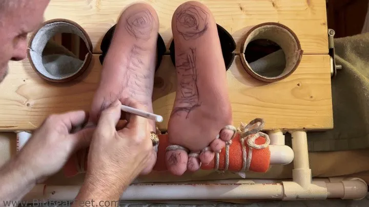 All Male Tickling Dungeon - Im1n2ft - Footnotes 2026 - writing on the feet with a pen