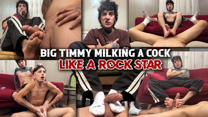 Str8crushfeet - BiggTimmy milk the cock of subs like a rockstar - 2 cumshots