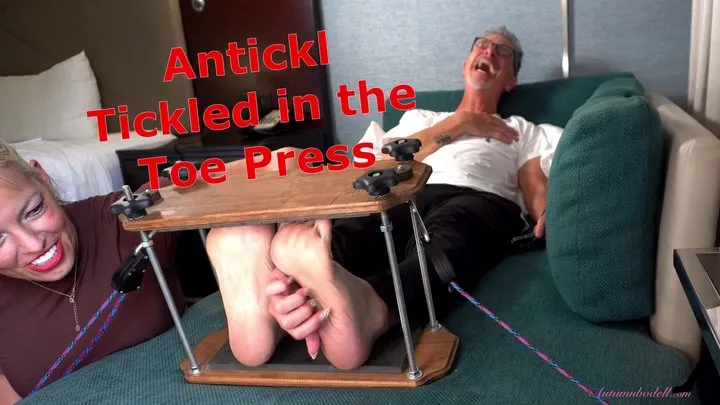 Autumns Below The Belt Fantasies - Antickl Tickled in the Toe Press - Bella Ink Female Tickling Male Foot MOBILE