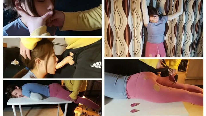 The Dream Of Bondage - C4SGooning26 Jasmine choke ice fetish rope bondage Vibrator dildo Yoga foot fetish barefoot Orgasm control gooning