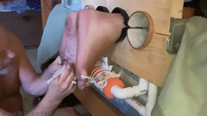 All Male Tickling Dungeon - Im1n2ft - Footnotes 2026 from the side - writing on the feet with a pen