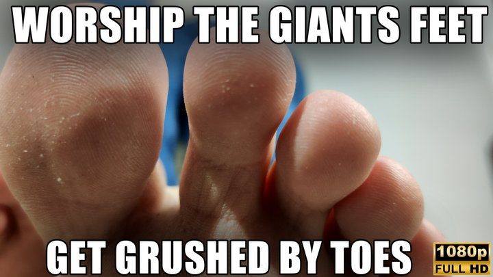 Kingdom Pictures - Worship The Giants Feet | Get Crushed By Toes - Full HD 1080p - KingMarti - MOV