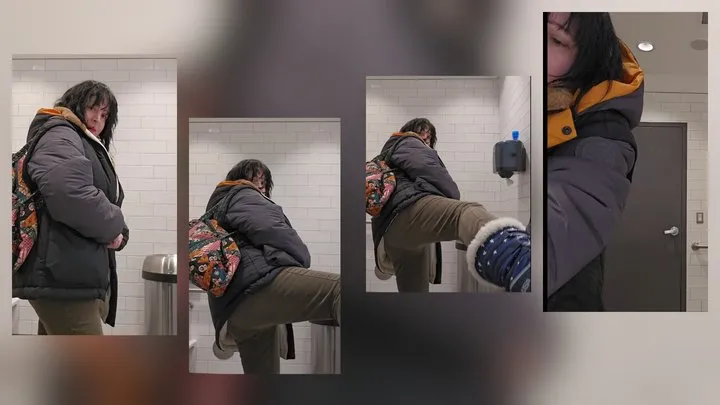The Girlfriend Xxxperience Xxx - Farting Peeing And Spitting In The Stinky Dirty Public Bathroom