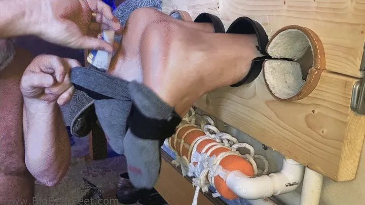 All Male Tickling Dungeon - Im1n2ft - Don't Move or Else from the side - itching powder penalty