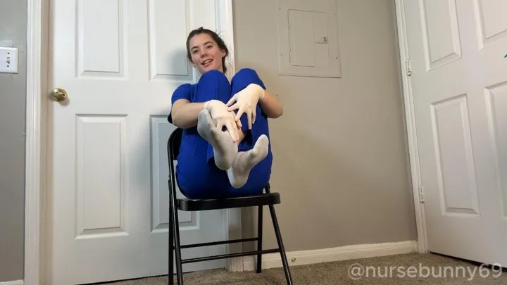 Nurse Bunny - Nurse Bunny Gives You JOI with Her Stinky Socks After a Long Shift 1080p
